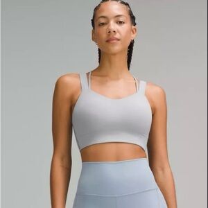 Lululemon Like a Cloud Bra longline - cup d/dd - size 10 - rhino gray